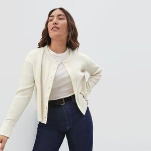 Everlane Organic Cotton Waffle Cardigan